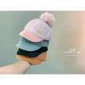 Chenille fabric children winter hats basketball cap